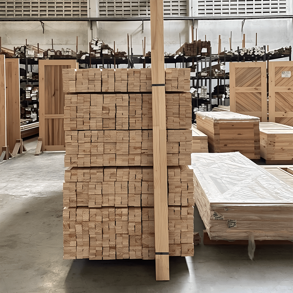 Joint wood for interior decoration (Wooden warehouse)